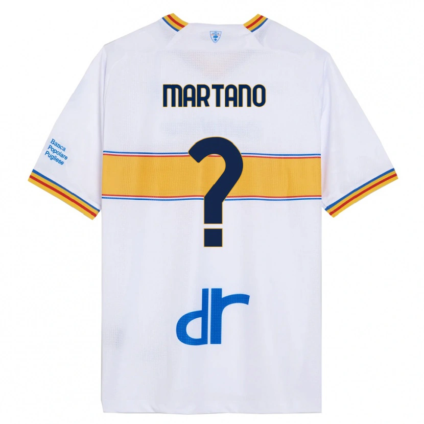 Danxen Barn Diego Martano #0 Vit Gul Bortatröja Matchtröjor 2025/26 Tröjor T-Tröja