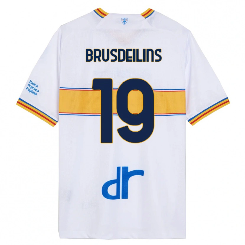 Danxen Barn Bilal Brusdeilins #19 Vit Gul Bortatröja Matchtröjor 2025/26 Tröjor T-Tröja