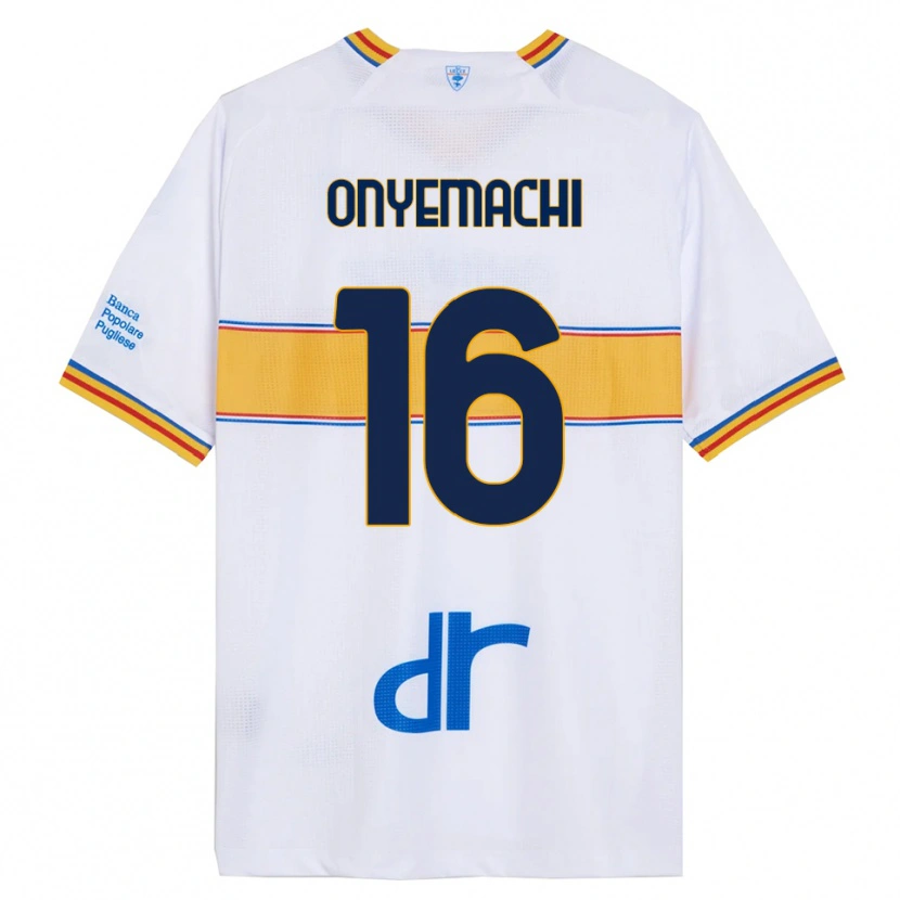 Danxen Barn Divine Onyemachi #16 Vit Gul Bortatröja Matchtröjor 2025/26 Tröjor T-Tröja