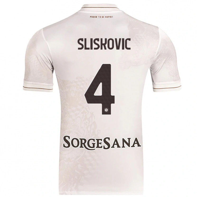 Danxen Barn Gloria Slišković #4 Champagne Brun Bortatröja Matchtröjor 2025/26 Tröjor T-Tröja