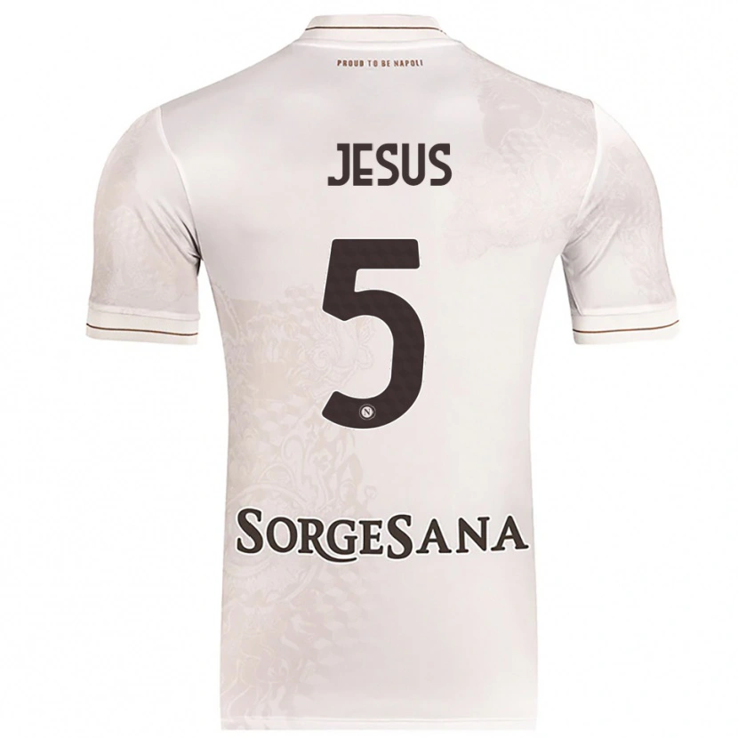 Danxen Barn Juan Jesus #5 Champagne Brun Bortatröja Matchtröjor 2025/26 Tröjor T-Tröja