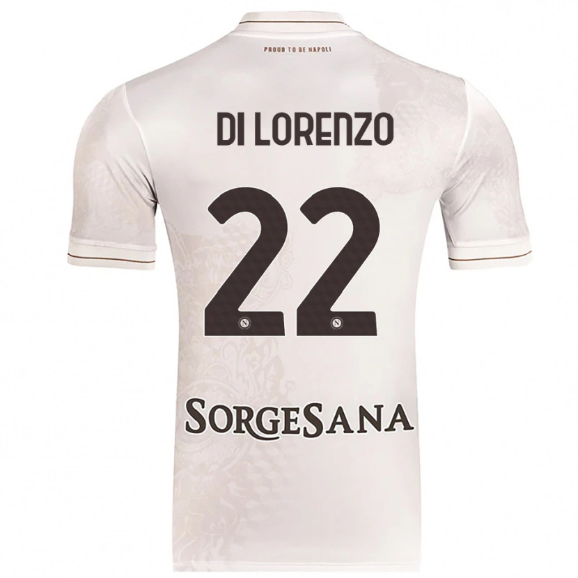 Danxen Barn Giovanni Di Lorenzo #22 Champagne Brun Bortatröja Matchtröjor 2025/26 Tröjor T-Tröja