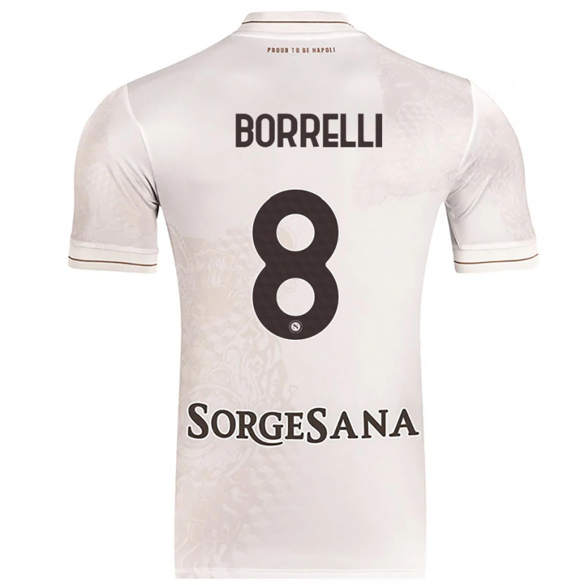Danxen Barn Ciro Borrelli #8 Champagne Brun Bortatröja Matchtröjor 2025/26 Tröjor T-Tröja