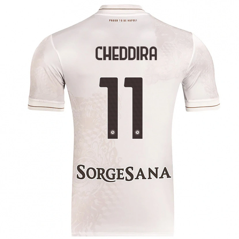 Danxen Barn Walid Cheddira #11 Champagne Brun Bortatröja Matchtröjor 2025/26 Tröjor T-Tröja
