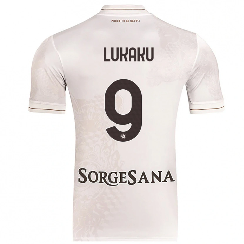 Danxen Barn Romelu Lukaku #9 Champagne Brun Bortatröja Matchtröjor 2025/26 Tröjor T-Tröja