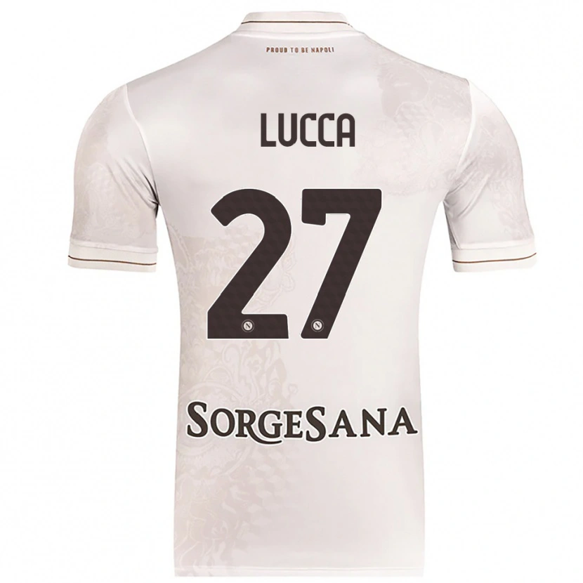 Danxen Barn Lorenzo Lucca #27 Champagne Brun Bortatröja Matchtröjor 2025/26 Tröjor T-Tröja