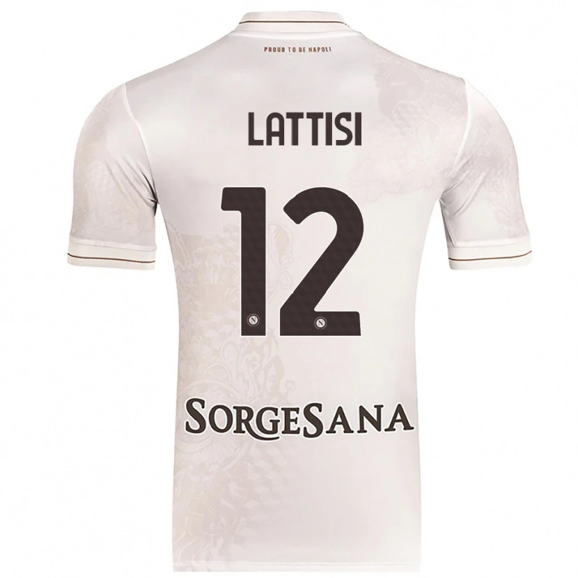 Danxen Barn Francesco Lattisi #12 Champagne Brun Bortatröja Matchtröjor 2025/26 Tröjor T-Tröja