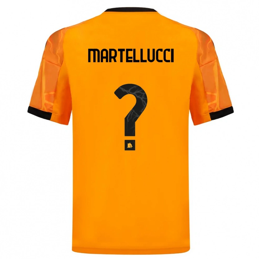 Danxen Barn Federico Martellucci #0 Orange Svart Bortatröja Matchtröjor 2025/26 Tröjor T-Tröja