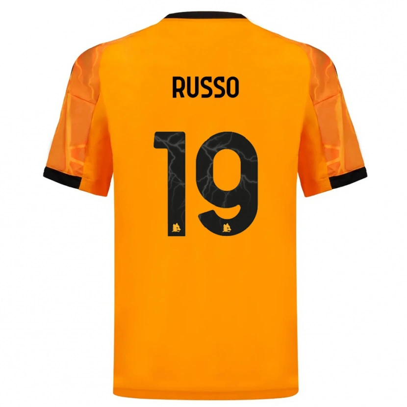 Danxen Barn Filippo Russo #19 Orange Svart Bortatröja Matchtröjor 2025/26 Tröjor T-Tröja