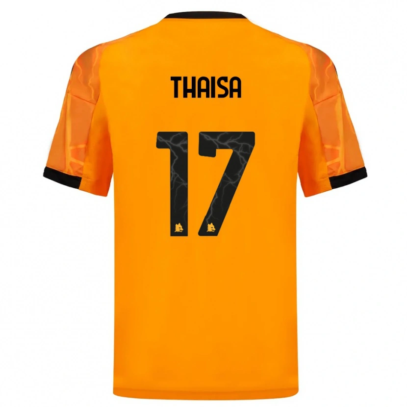Danxen Barn Thaisa #17 Orange Svart Bortatröja Matchtröjor 2025/26 Tröjor T-Tröja