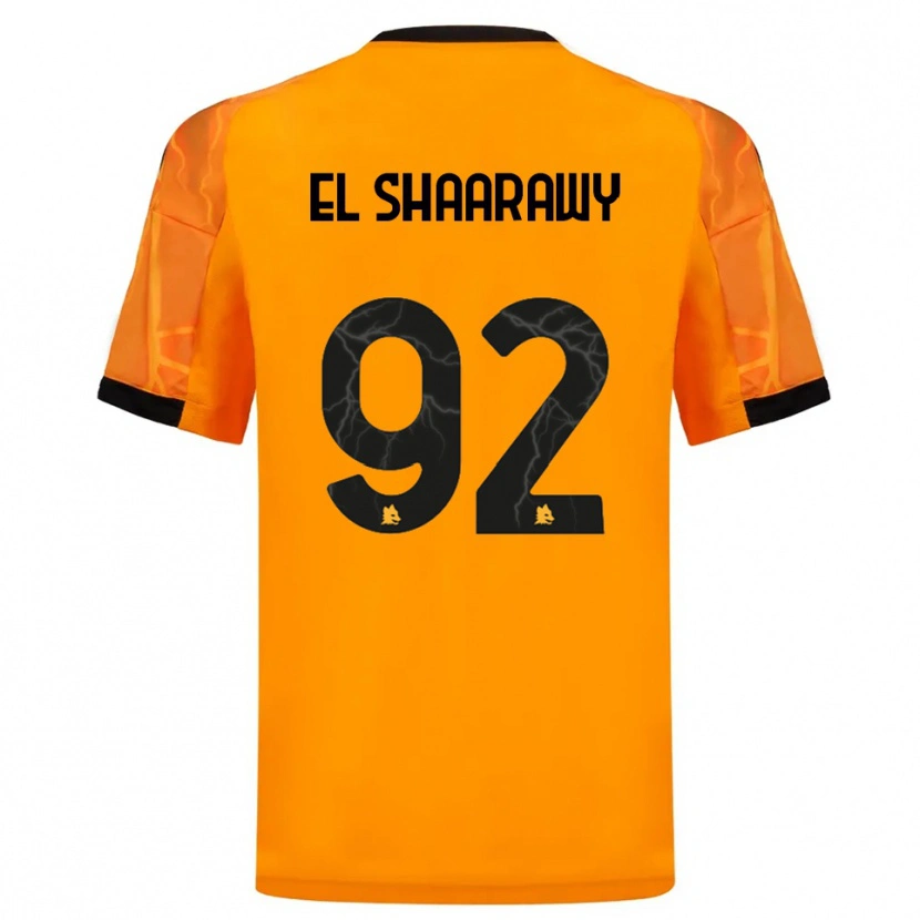 Danxen Barn Stephan El Shaarawy #92 Orange Svart Bortatröja Matchtröjor 2025/26 Tröjor T-Tröja