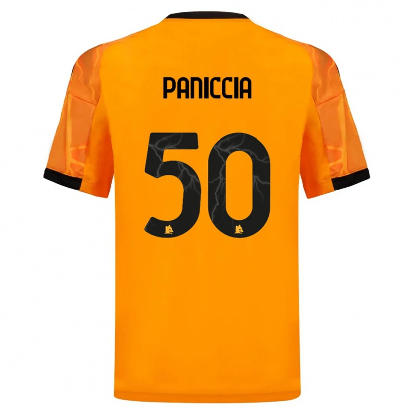 Danxen Barn Martina Paniccia #50 Orange Svart Bortatröja Matchtröjor 2025/26 Tröjor T-Tröja