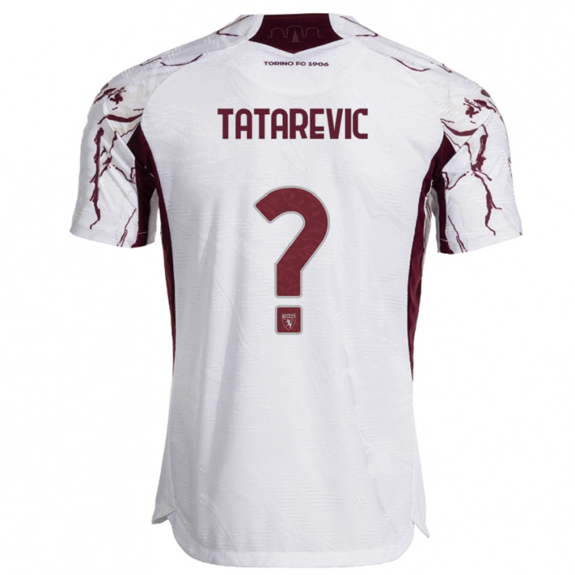 Danxen Barn Dino Tatarevic #0 Vit Vinröd Bortatröja Matchtröjor 2025/26 Tröjor T-Tröja