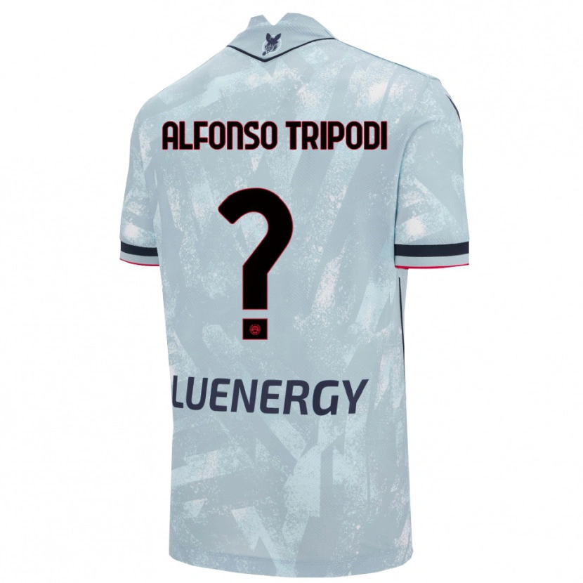 Danxen Barn Leonardo Alfonso Tripodi #0 Ljusblå Svart Bortatröja Matchtröjor 2025/26 Tröjor T-Tröja