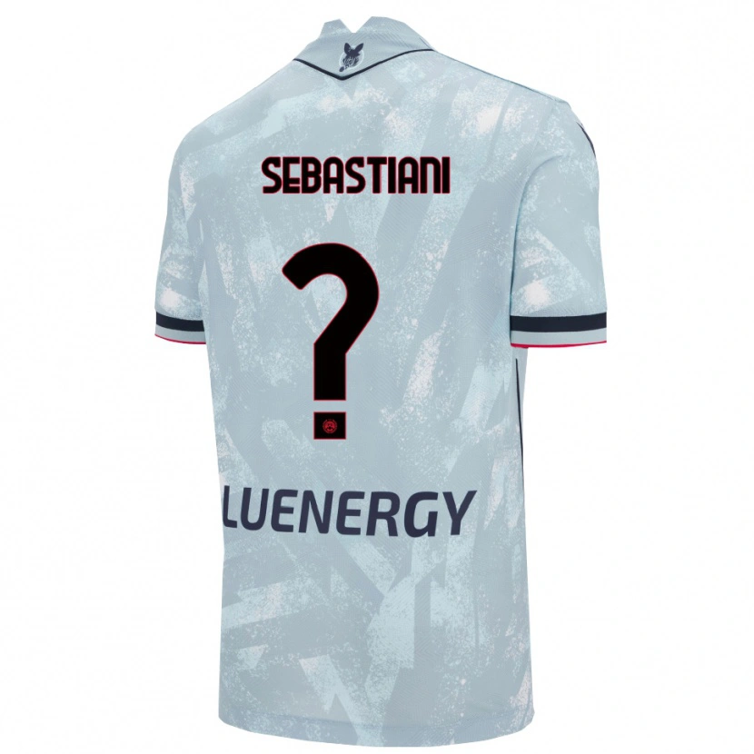 Danxen Barn Josè Alberto Sebastiani #0 Ljusblå Svart Bortatröja Matchtröjor 2025/26 Tröjor T-Tröja