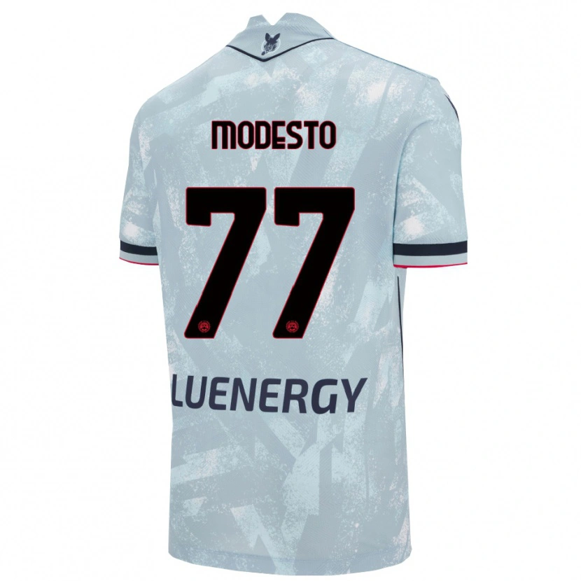 Danxen Barn Rui Modesto #77 Ljusblå Svart Bortatröja Matchtröjor 2025/26 Tröjor T-Tröja