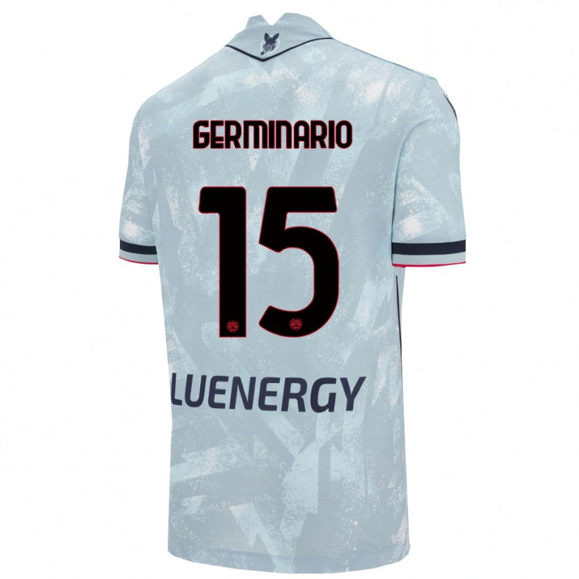 Danxen Barn Mattia Germinario #15 Ljusblå Svart Bortatröja Matchtröjor 2025/26 Tröjor T-Tröja