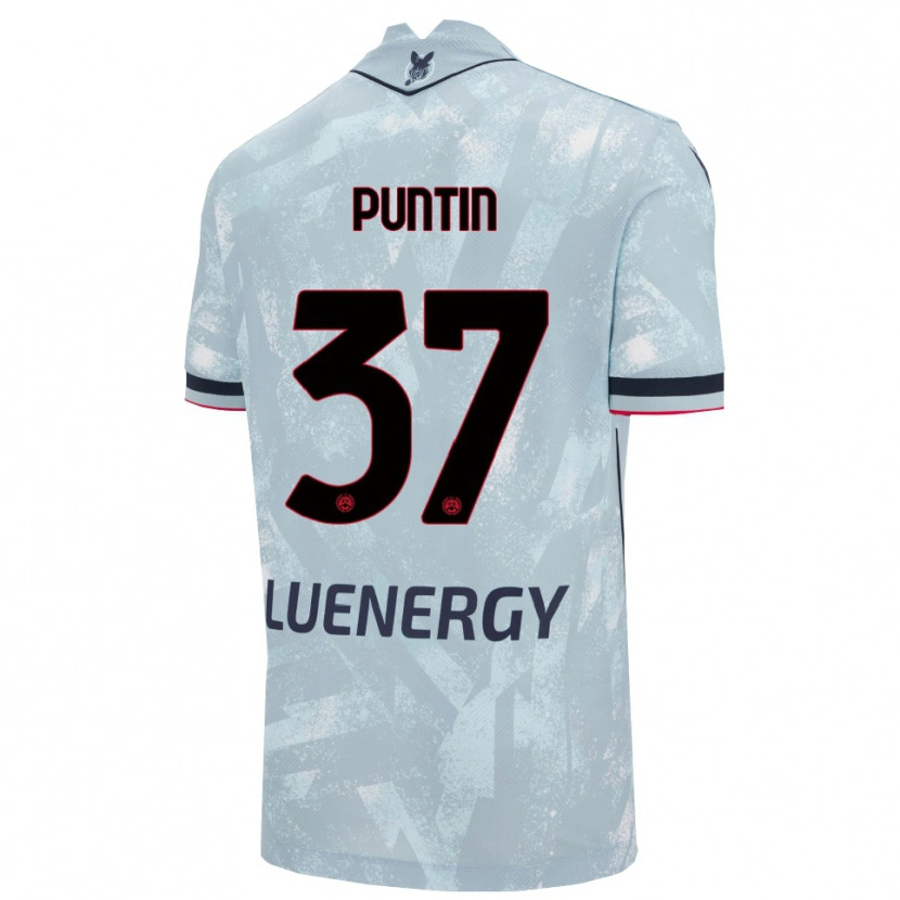 Danxen Barn Eric Puntin #37 Ljusblå Svart Bortatröja Matchtröjor 2025/26 Tröjor T-Tröja