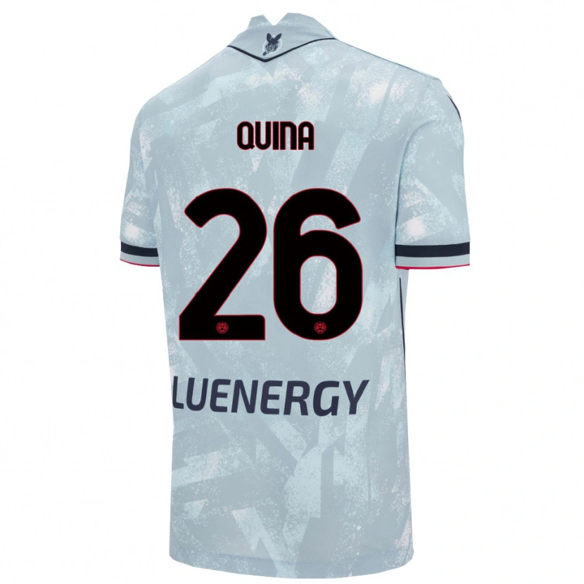 Danxen Barn Domingos Quina #26 Ljusblå Svart Bortatröja Matchtröjor 2025/26 Tröjor T-Tröja