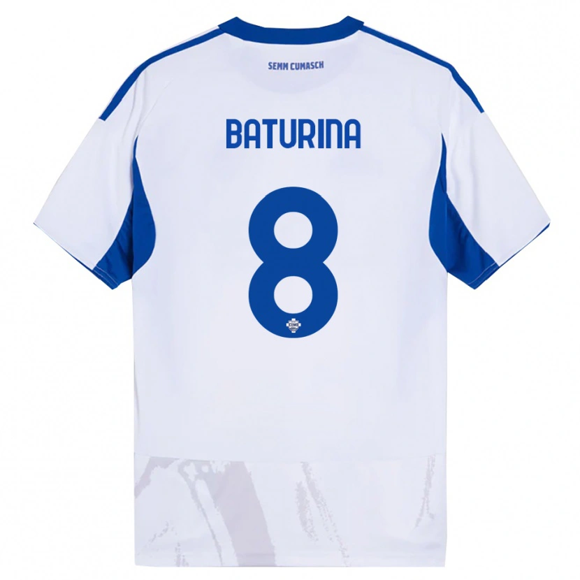 Danxen Barn Martin Baturina #8 Vit Blå Bortatröja Matchtröjor 2025/26 Tröjor T-Tröja