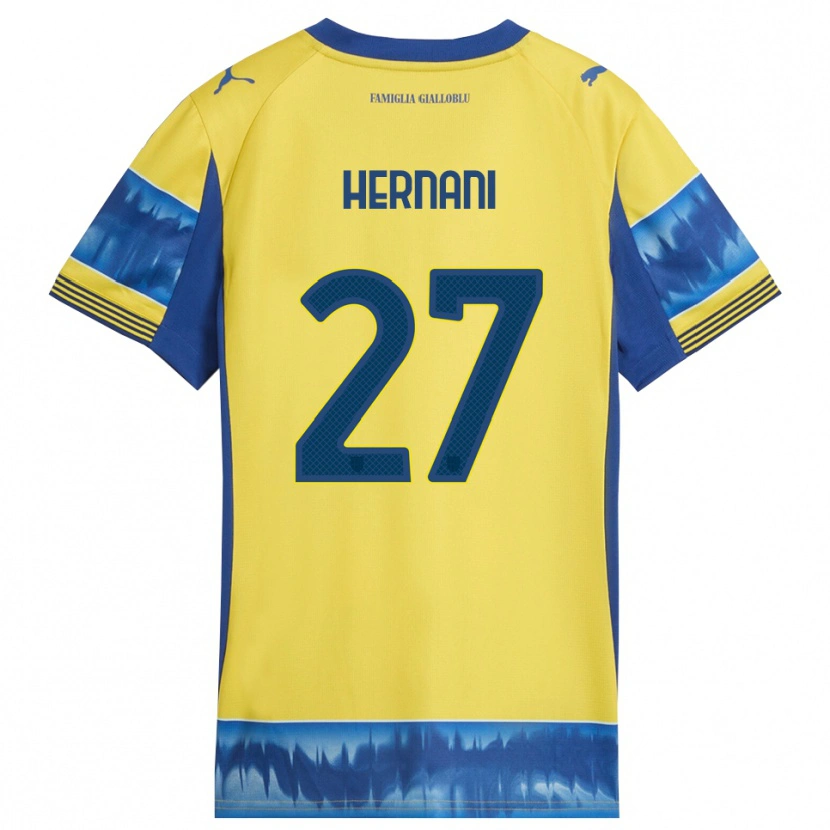 Danxen Barn Hernani #27 Gul Blå Bortatröja Matchtröjor 2025/26 Tröjor T-Tröja