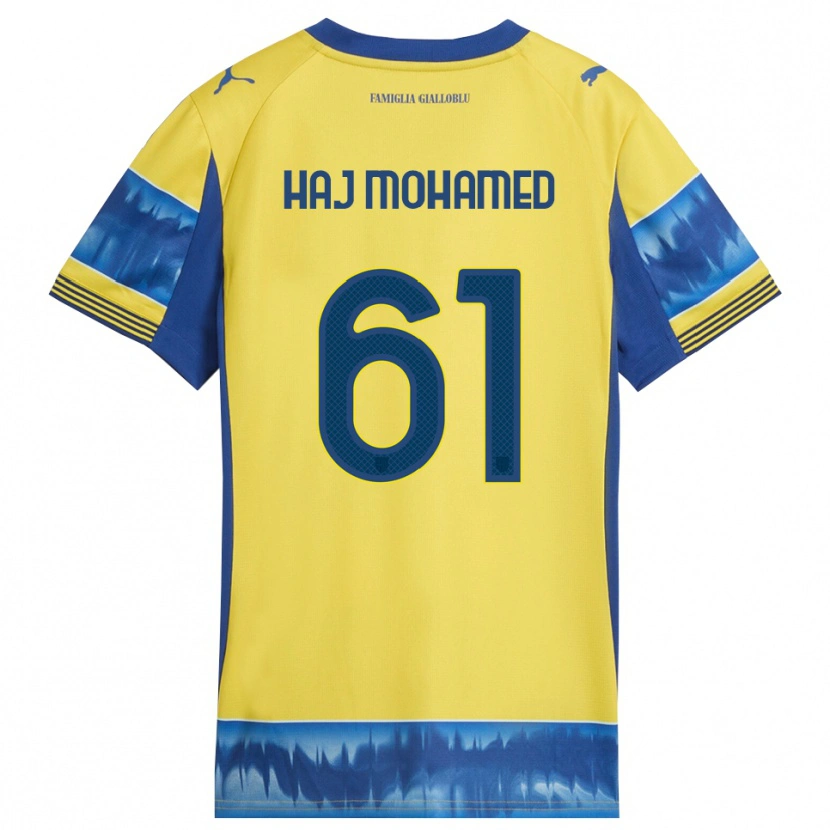 Danxen Barn Anas Haj Mohamed #61 Gul Blå Bortatröja Matchtröjor 2025/26 Tröjor T-Tröja