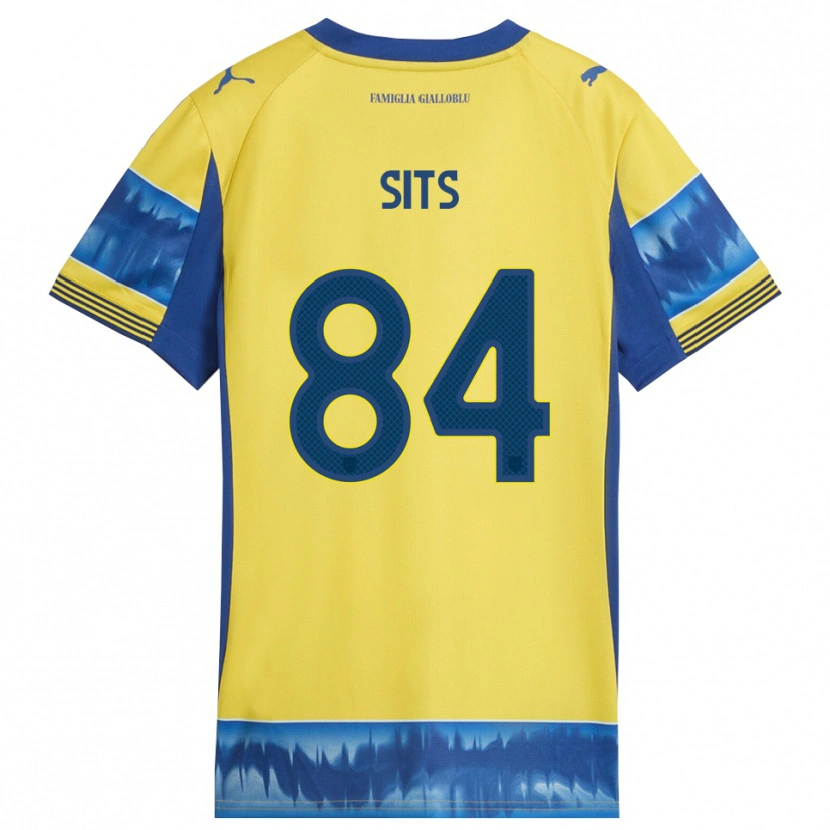 Danxen Barn Dario Sits #84 Gul Blå Bortatröja Matchtröjor 2025/26 Tröjor T-Tröja