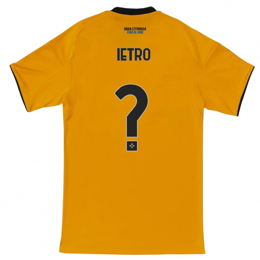 Danxen Barn Alessandro Ietro #0 Orange Blå Bortatröja Matchtröjor 2025/26 Tröjor T-Tröja