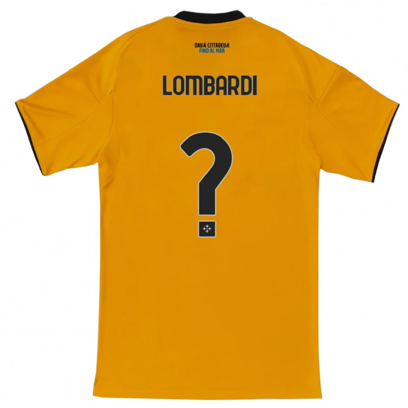 Danxen Barn Samuele Lombardi #0 Orange Blå Bortatröja Matchtröjor 2025/26 Tröjor T-Tröja