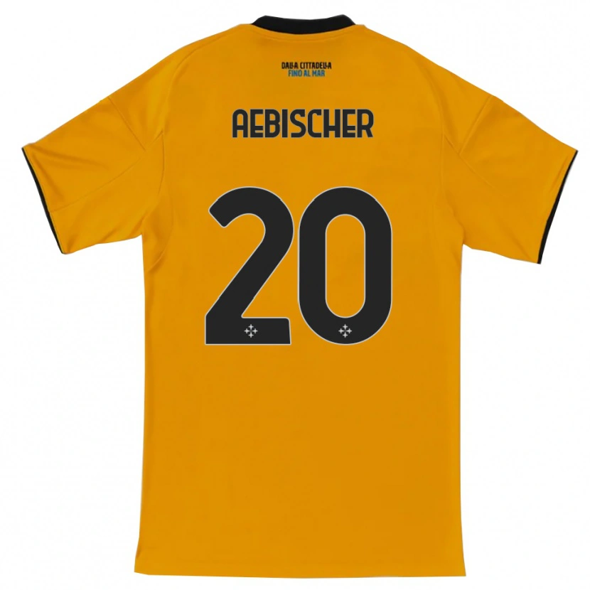Danxen Barn Michel Aebischer #20 Orange Blå Bortatröja Matchtröjor 2025/26 Tröjor T-Tröja