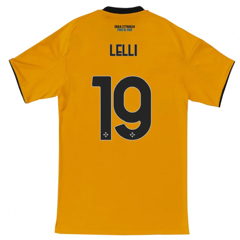 Danxen Barn Roberto Lelli #19 Orange Blå Bortatröja Matchtröjor 2025/26 Tröjor T-Tröja