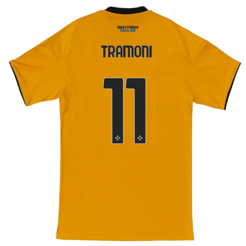 Danxen Barn Matteo Tramoni #11 Orange Blå Bortatröja Matchtröjor 2025/26 Tröjor T-Tröja