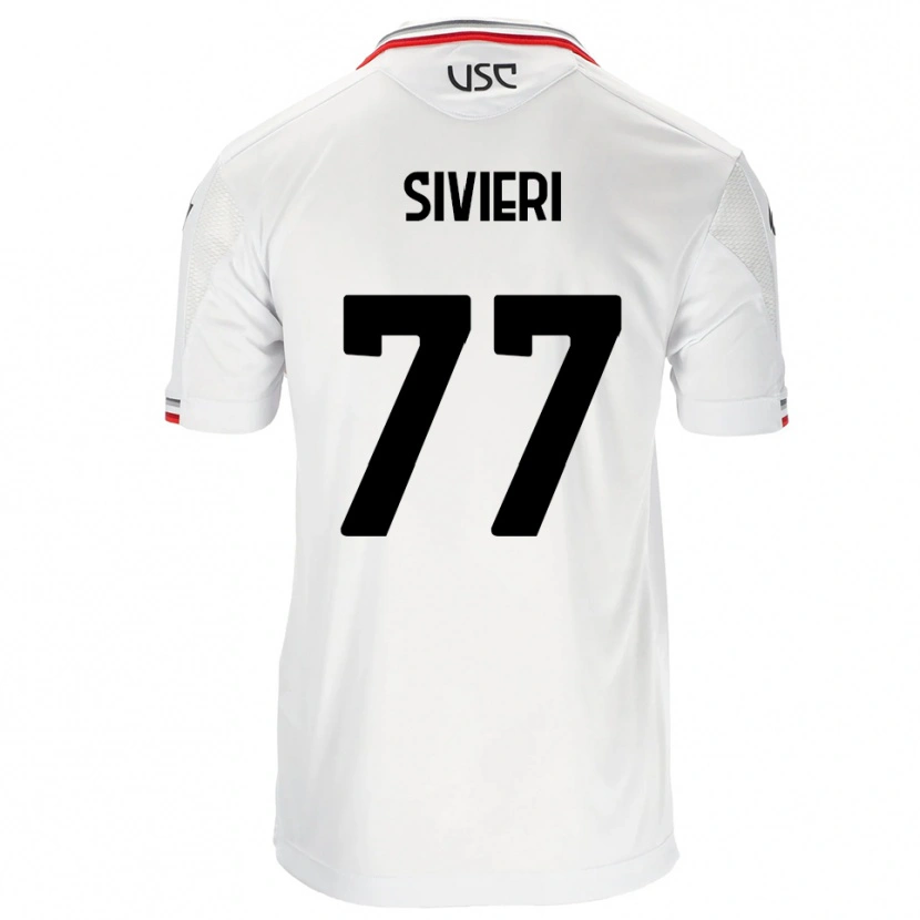 Danxen Barn Lorenzo Sivieri #77 Vit Röd Bortatröja Matchtröjor 2025/26 Tröjor T-Tröja