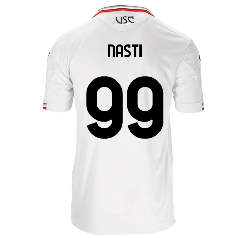 Danxen Barn Marco Nasti #99 Vit Röd Bortatröja Matchtröjor 2025/26 Tröjor T-Tröja