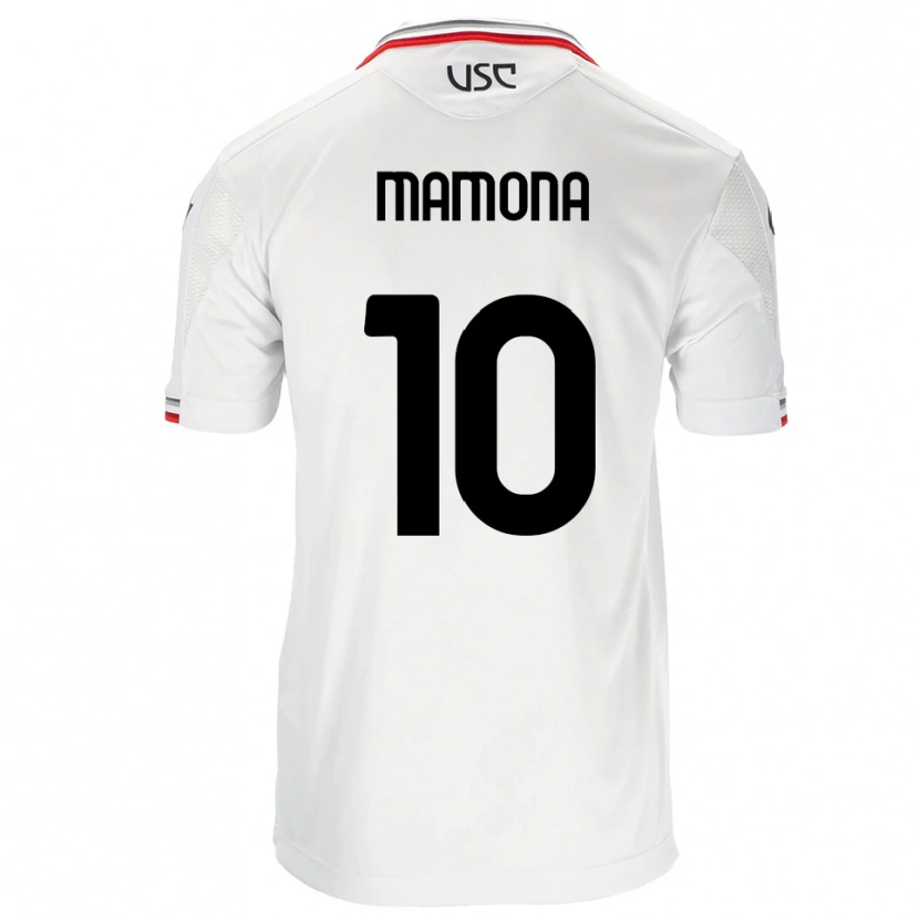 Danxen Barn Blue Mamona #10 Vit Röd Bortatröja Matchtröjor 2025/26 Tröjor T-Tröja