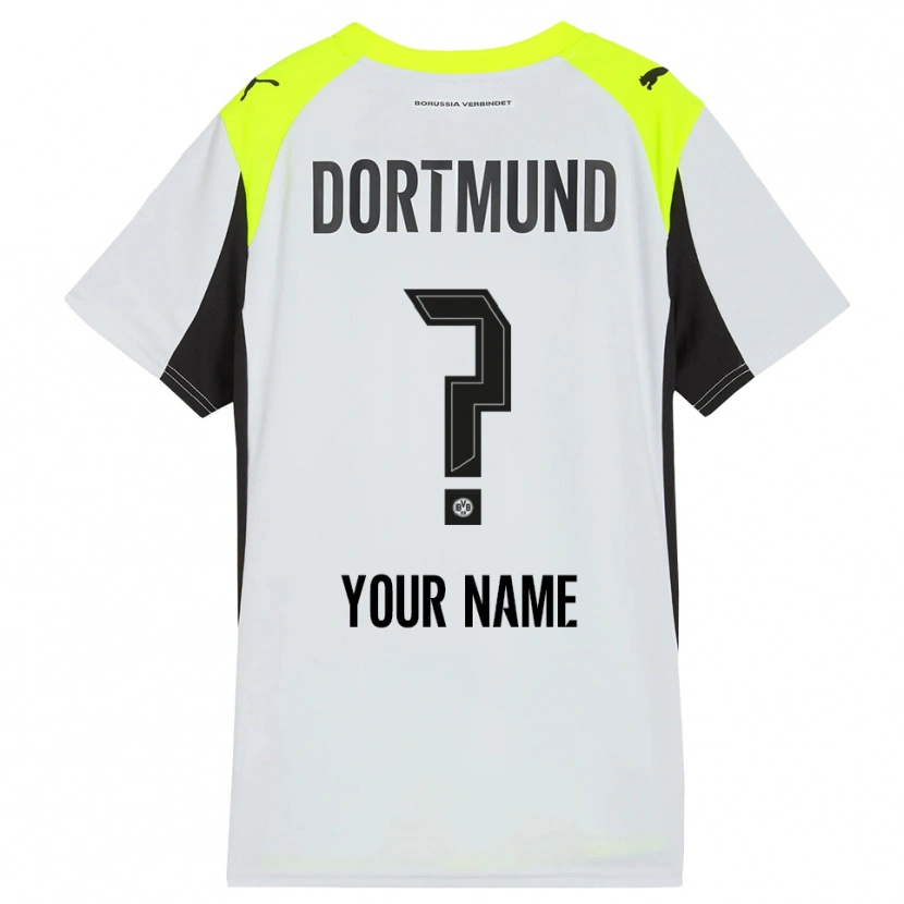 Danxen Barn Ditt Namn #0 Fluorescerande Gul Bortatröja Matchtröjor 2025/26 Tröjor T-Tröja