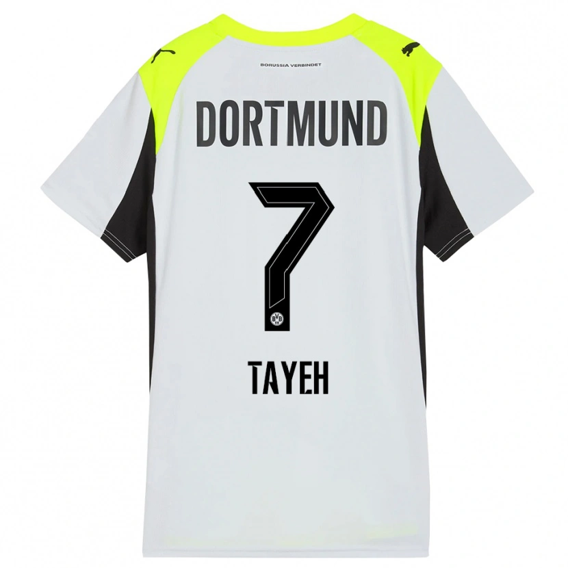 Danxen Barn Marah Tayeh #7 Fluorescerande Gul Bortatröja Matchtröjor 2025/26 Tröjor T-Tröja