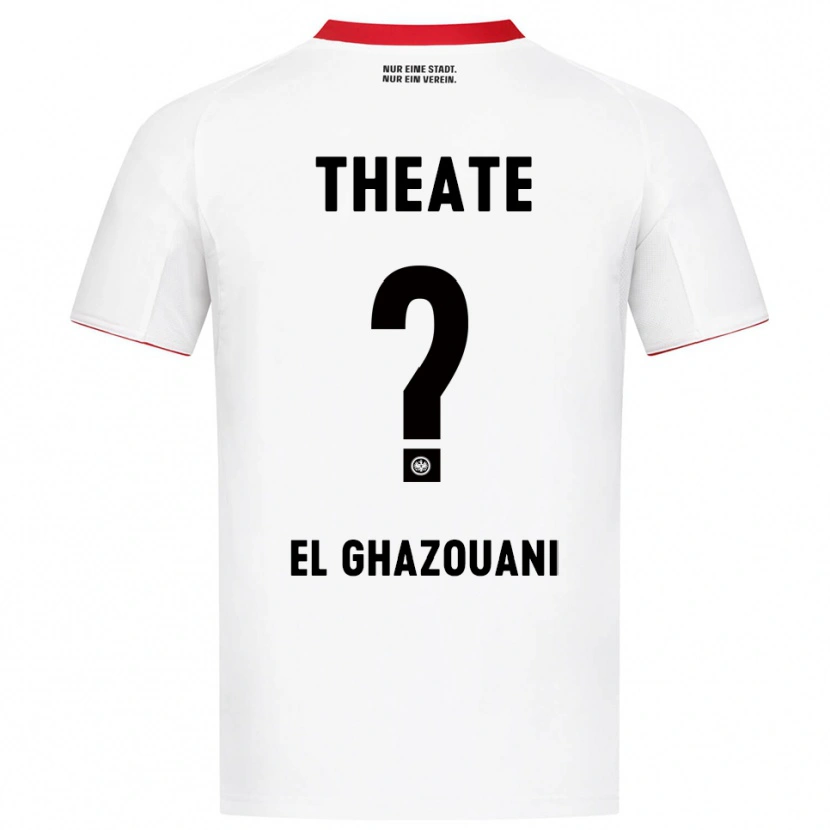 Danxen Barn Mohamed El Ghazouani #0 Vit Röd Bortatröja Matchtröjor 2025/26 Tröjor T-Tröja