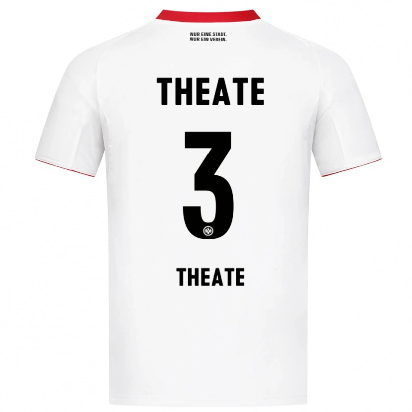 Danxen Barn Arthur Theate #3 Vit Röd Bortatröja Matchtröjor 2025/26 Tröjor T-Tröja