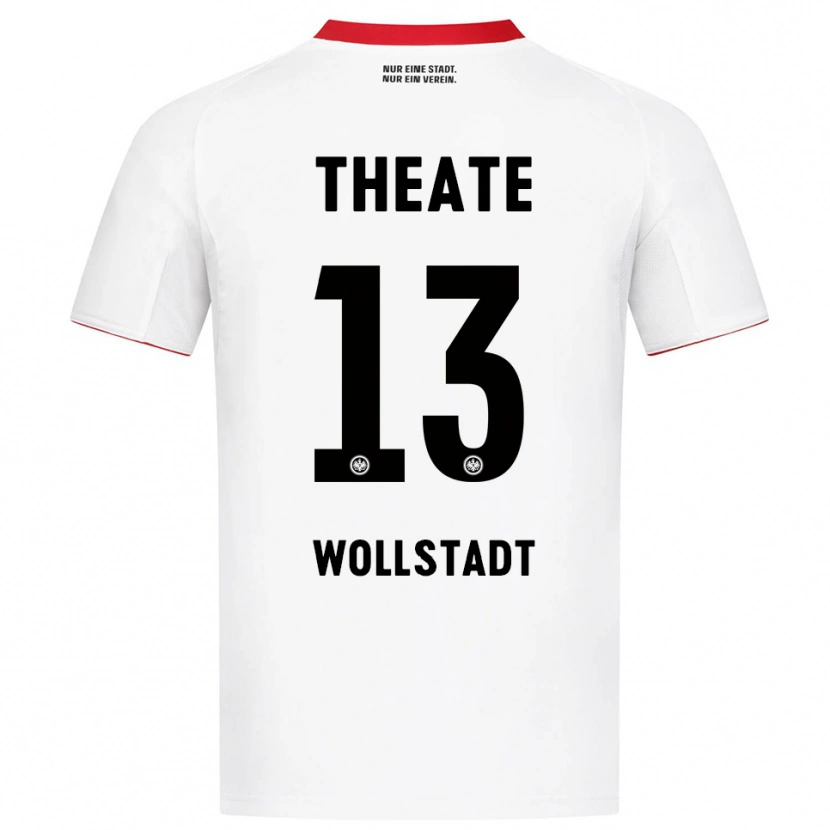 Danxen Barn Fabio Wollstadt #13 Vit Röd Bortatröja Matchtröjor 2025/26 Tröjor T-Tröja