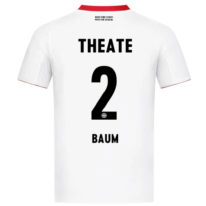 Danxen Barn Elias Baum #2 Vit Röd Bortatröja Matchtröjor 2025/26 Tröjor T-Tröja