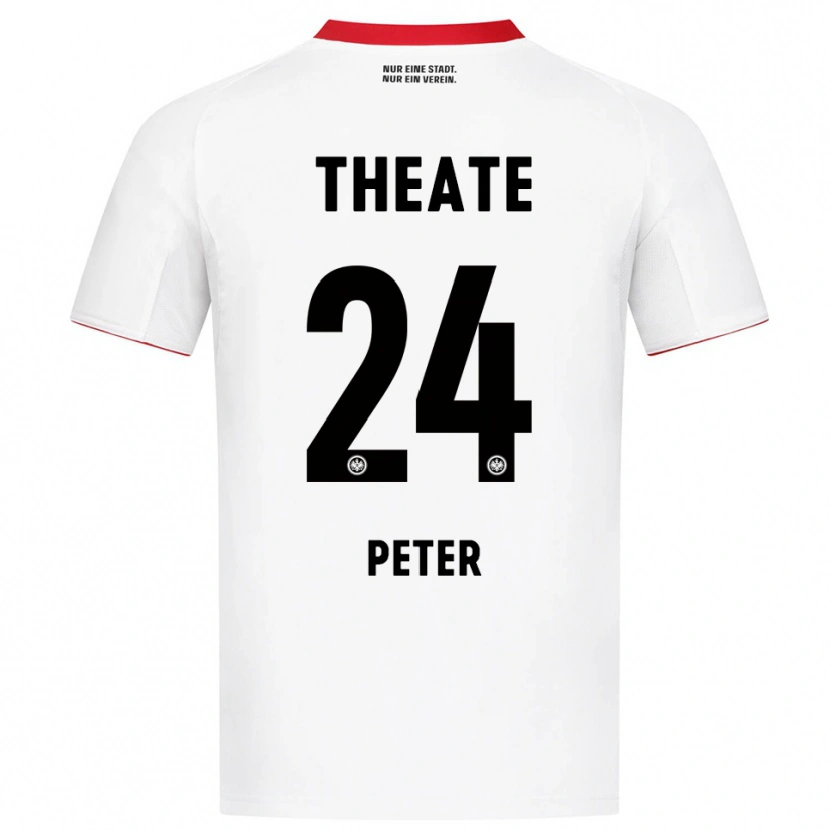 Danxen Barn Nicolas Peter #24 Vit Röd Bortatröja Matchtröjor 2025/26 Tröjor T-Tröja