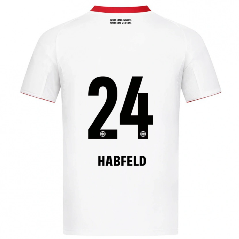 Danxen Barn Josef Haßfeld #24 Vit Röd Bortatröja Matchtröjor 2025/26 Tröjor T-Tröja