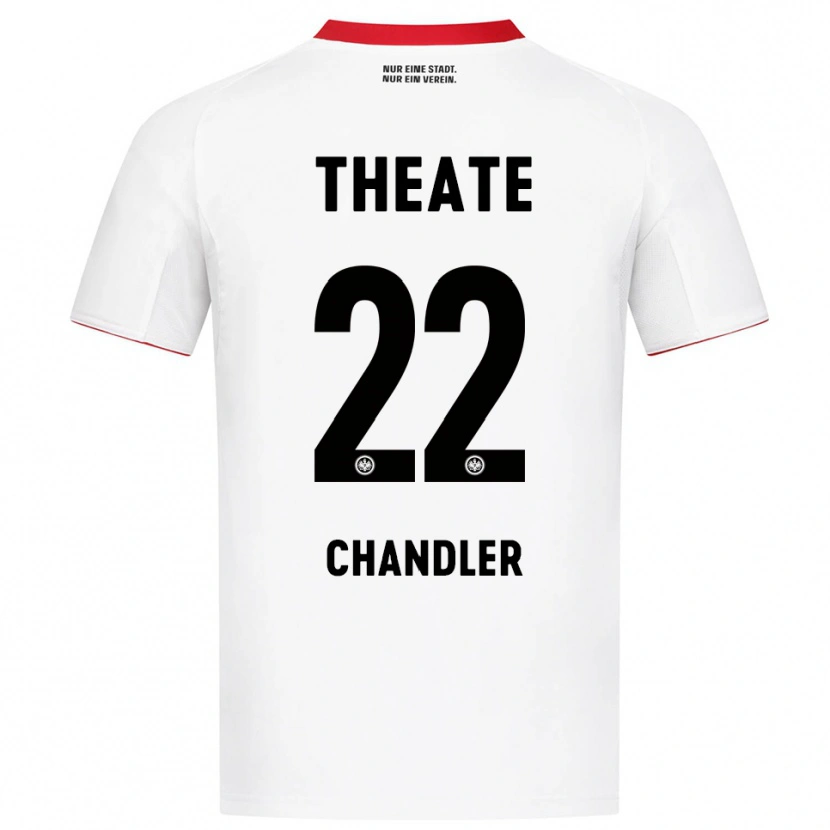 Danxen Barn Timothy Chandler #22 Vit Röd Bortatröja Matchtröjor 2025/26 Tröjor T-Tröja