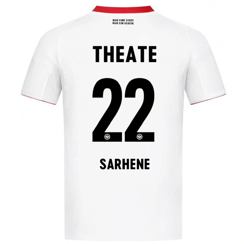 Danxen Barn Clement Nana-Sarhene #22 Vit Röd Bortatröja Matchtröjor 2025/26 Tröjor T-Tröja