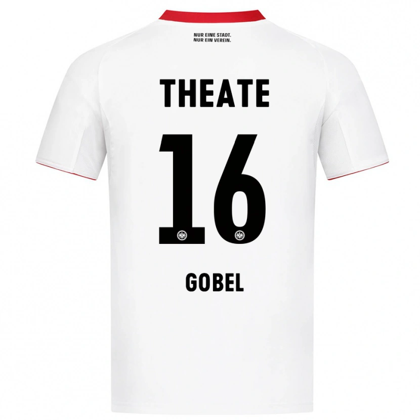Danxen Barn Marlon Göbel #16 Vit Röd Bortatröja Matchtröjor 2025/26 Tröjor T-Tröja