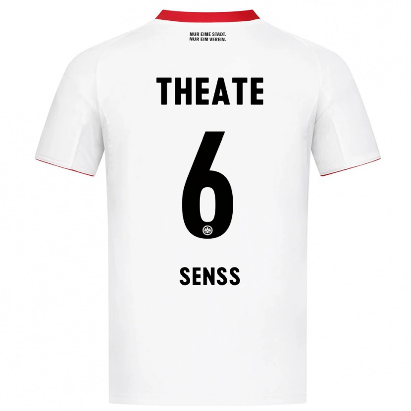 Danxen Barn Elisa Senss #6 Vit Röd Bortatröja Matchtröjor 2025/26 Tröjor T-Tröja