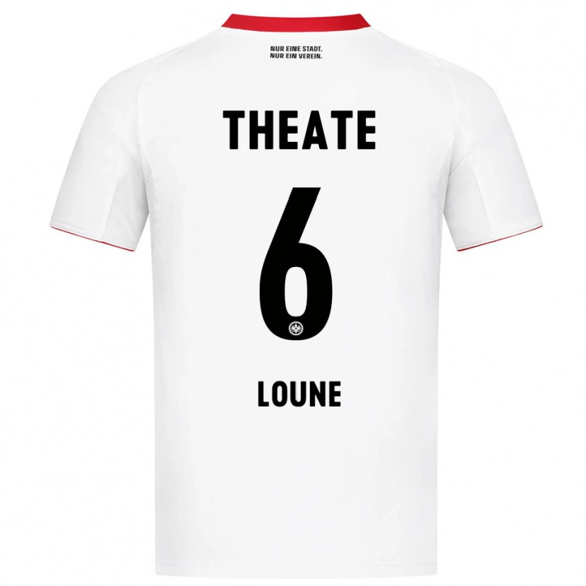 Danxen Barn Adam Loune #6 Vit Röd Bortatröja Matchtröjor 2025/26 Tröjor T-Tröja