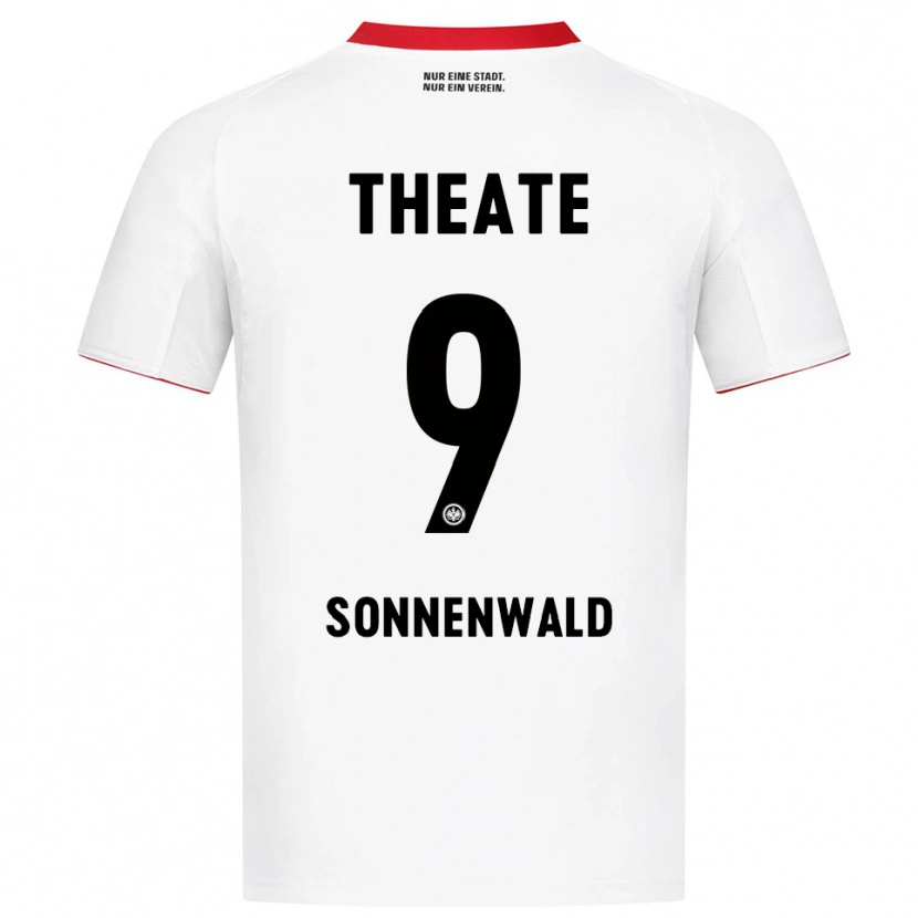 Danxen Barn Lukas Sonnenwald #9 Vit Röd Bortatröja Matchtröjor 2025/26 Tröjor T-Tröja