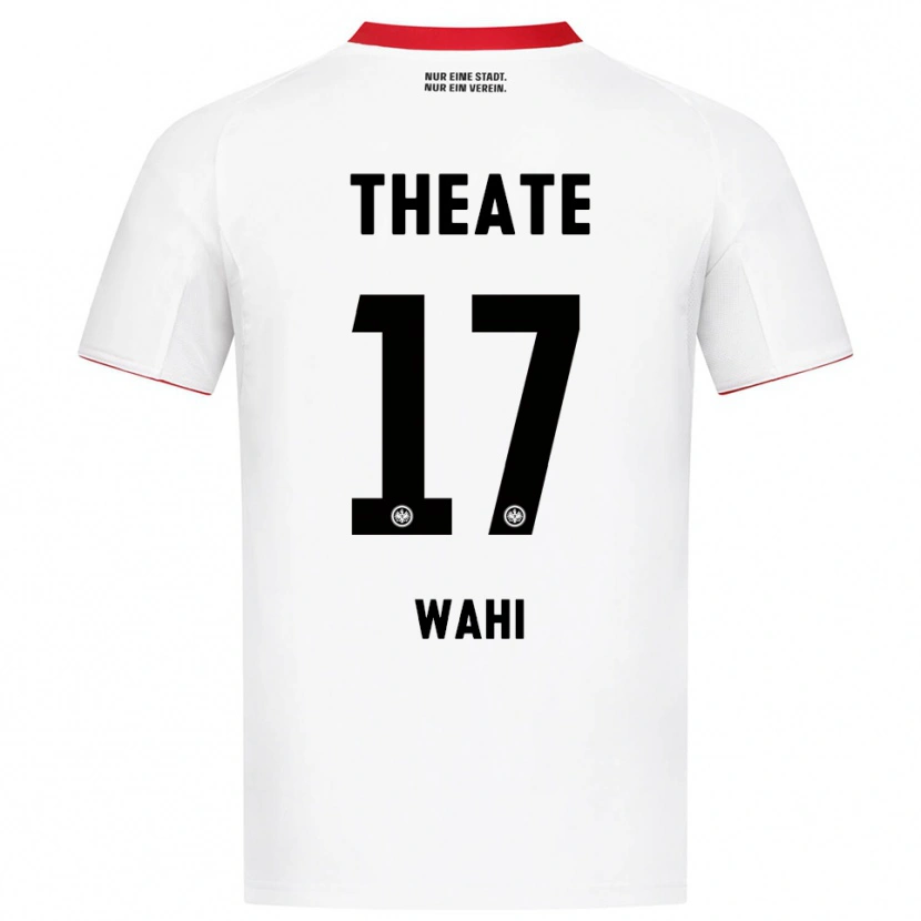 Danxen Barn Elye Wahi #17 Vit Röd Bortatröja Matchtröjor 2025/26 Tröjor T-Tröja